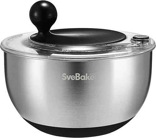 svebake stainless steel salad spinners